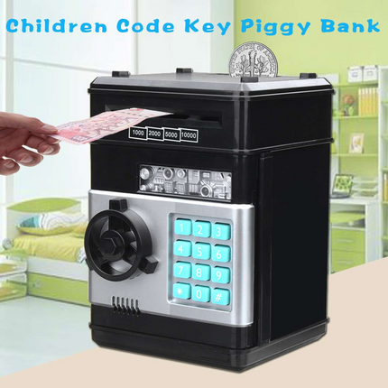 Automatic Electronic Piggy Bank ATM Password Money Box For Children