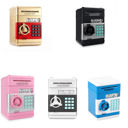 Automatic Electronic Piggy Bank ATM Password Money Box For Children