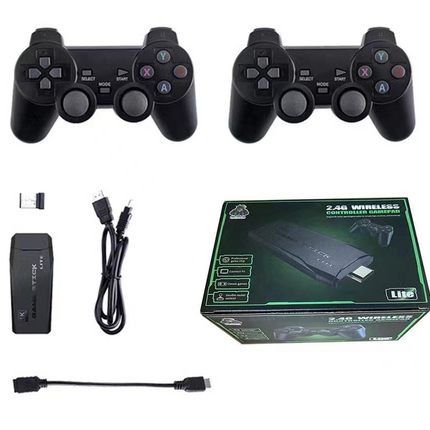 4K 2.4G Double Wireless Controller Game Stick Video Game Console