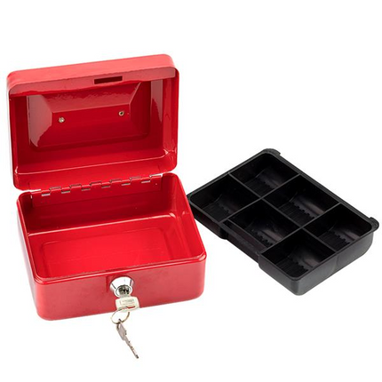 Mini Petty Cash Money Box Stainless Steel safe Box