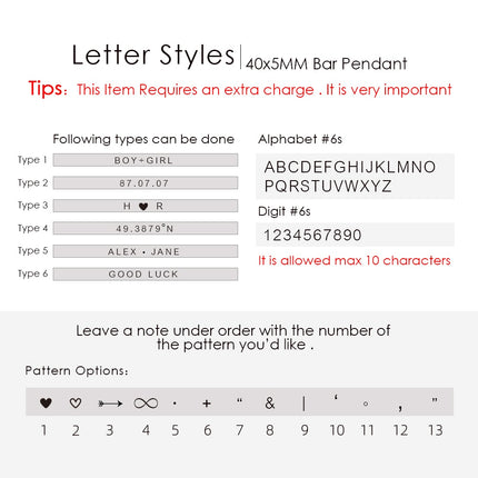 Emanco Four Sides Engraving Personalized Square Bar Custom Name