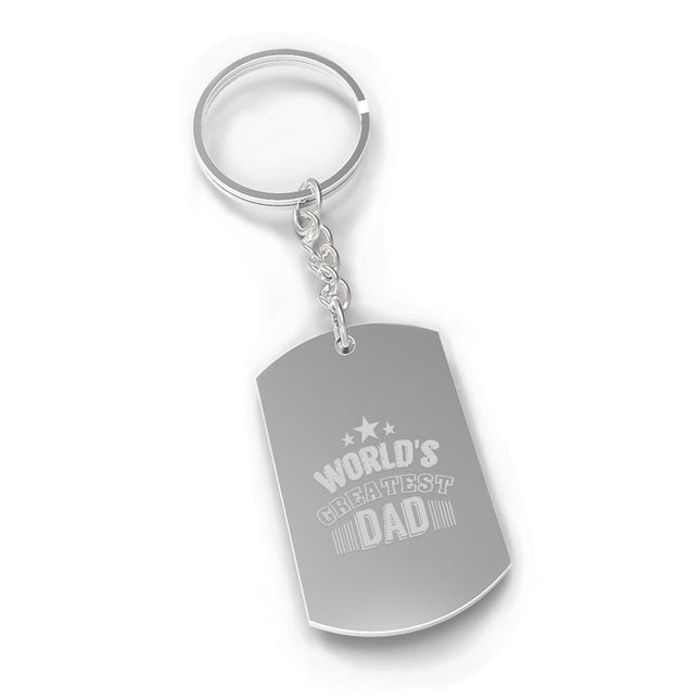 World's Greatest Dad Nickel Key Chain Unique Gifts