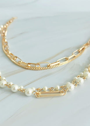 Fourfect, Layered Clip Chain Necklace