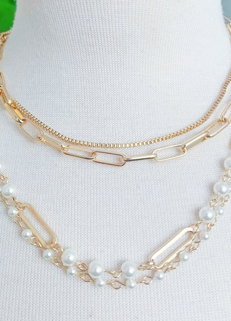 Fourfect, Layered Clip Chain Necklace