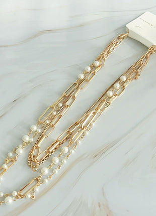 Fourfect, Layered Clip Chain Necklace