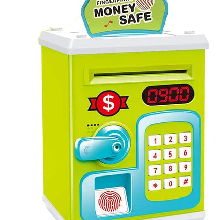 Money Safe Kids with Finger Print Sensor Computer Piggy Savings Bank
