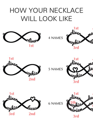 Mom Bracelet With Kids Names, Infinity Bracelet With Names,Mom Jewelry