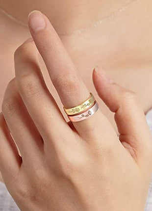 Birth Month Flowers Ring, Family Floral Ring, Gift for Mom,Mother Ring