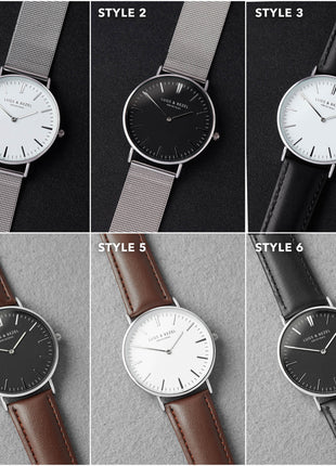 Personalized Mens Watch, Engraved Watch Gift for Boyfriend Husband