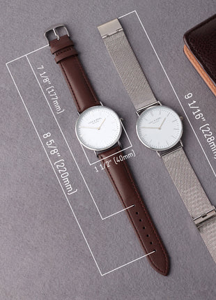 Personalized Mens Watch, Engraved Watch Gift for Boyfriend Husband