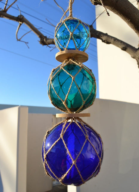 Reproduction Trio Glass Floating Fishing Ball Buoy