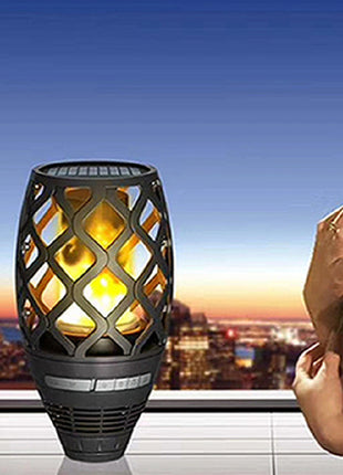 Wireless Audio Fire Garden Lamp