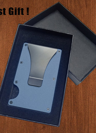 Metal Money Clip Wallet RFID Credit Card Holder for Men and Women