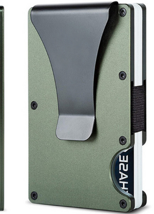 Metal Money Clip Wallet Rfid Credit Card Holder for Men Women