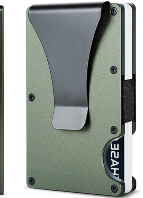 Metal Money Clip Wallet Rfid Credit Card Holder for Men Women