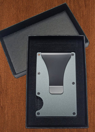 Metal Money Clip Wallet Rfid Credit Card Holder for Men Women