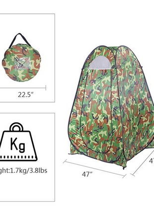 Portable Shower Tent Outdoor Privacy Toilet Changing Room