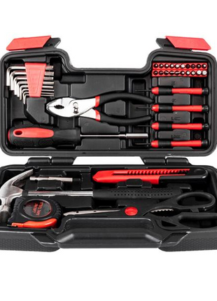 39PCS Hand Tool Set Home Measuring Tape Pliers Tool Kit