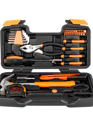 39PCS Hand Tool Set Home Measuring Tape Pliers Tool Kit