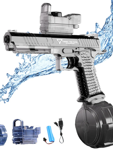 Electric Shooting Flashing Lights Battle Automatic Water Gun Toys