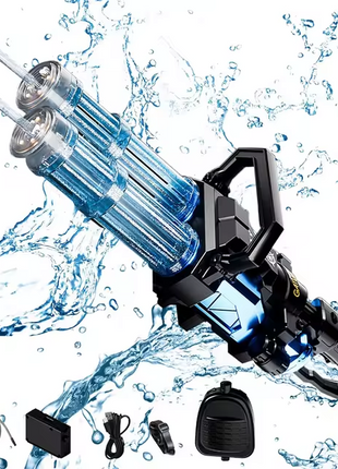 Electric Double Barrel Gatling Automatic Water Gun Toy