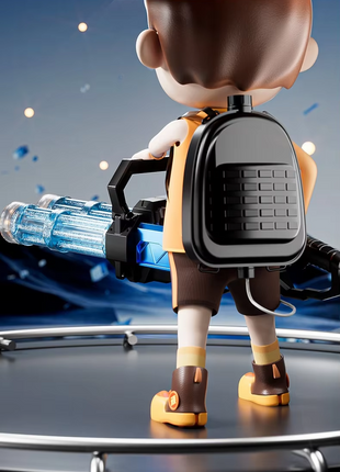 Electric Double Barrel Gatling Automatic Water Gun Toy
