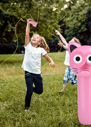 Funny Electric Toy ZipString Rope Launcher Propeller For Kids