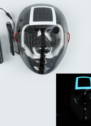 Cosplay Halloween Costume Squid Game Cosplay Mask with LED