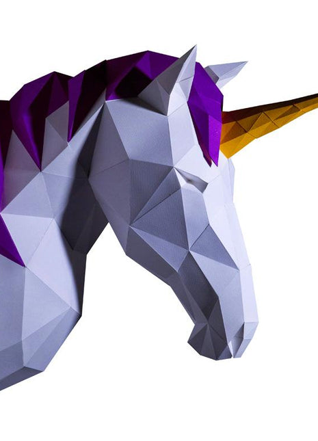 Unicorn Head Wall Mount for Home Decor (DIY Papercraft)