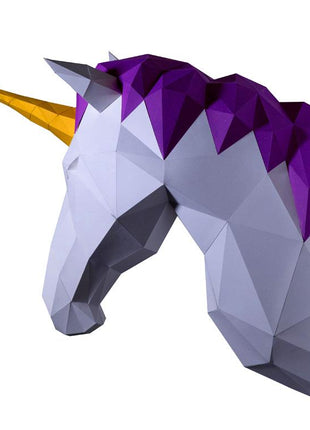 Unicorn Head Wall Mount for Home Decor (DIY Papercraft)