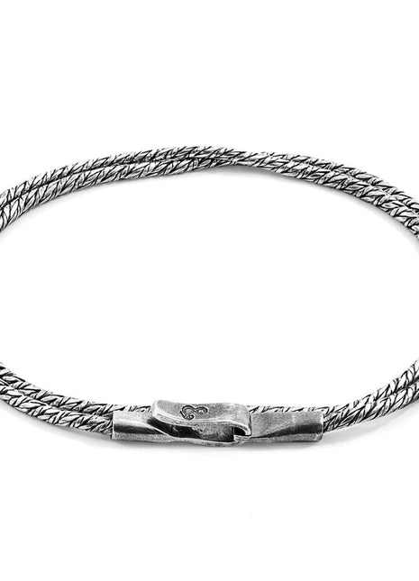 Forestay Double Sail Silver Chain Bracelet