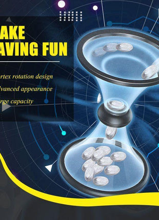 Pressure Relieving Vortex Bank Watch Money Defy Gravity Piggy Bank