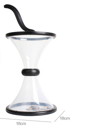 Pressure Relieving Vortex Bank Watch Money Defy Gravity Piggy Bank