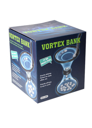 Pressure Relieving Vortex Bank Watch Money Defy Gravity Piggy Bank