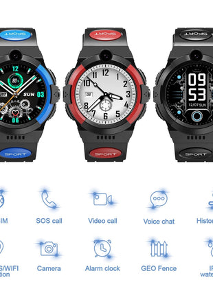 Kid's 4G Full Netcom Telecom Video Call Positioning Watch
