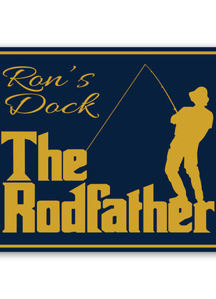 The Rodfather Fishing Sign