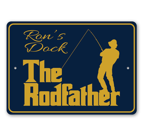The Rodfather Fishing Sign