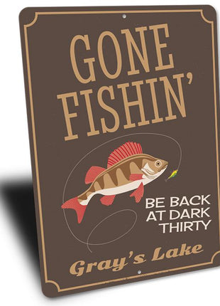 Gone Fishin Sign