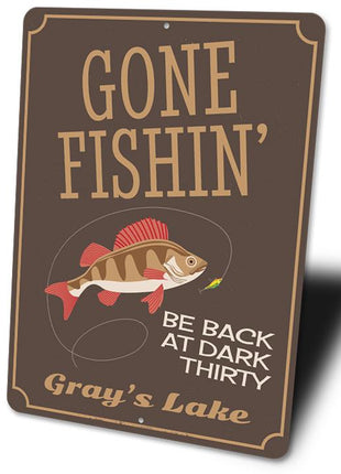 Gone Fishin Sign