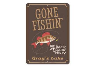 Gone Fishin Sign