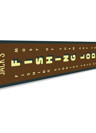 Fishing Lodge Vertical Sign