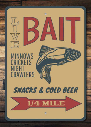 Fishing Bait Sign