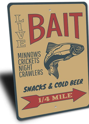 Fishing Bait Sign
