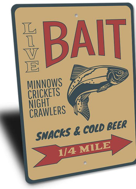 Fishing Bait Sign