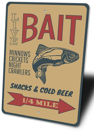 Fishing Bait Sign