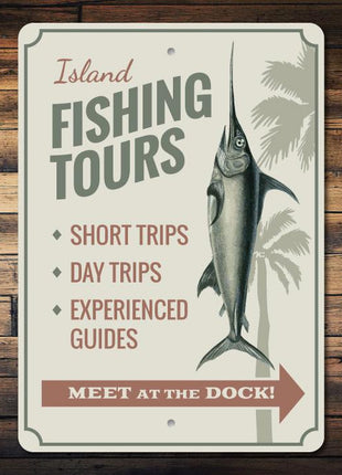 Island Fishing Tours Sign