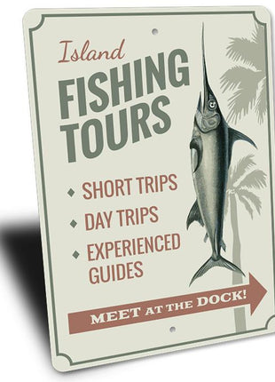 Island Fishing Tours Sign