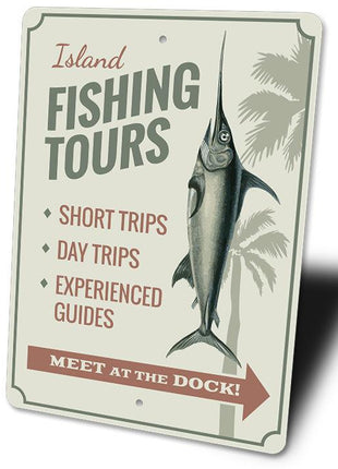 Island Fishing Tours Sign