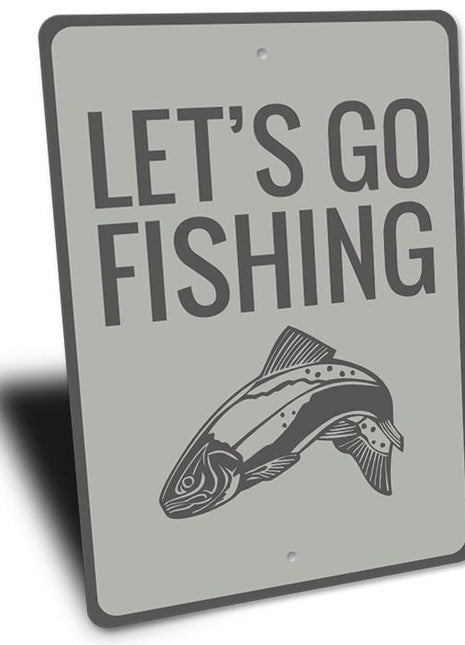 Let's Go Fishing Sign