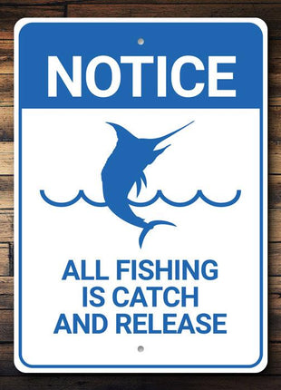 Notice Fishing Sign